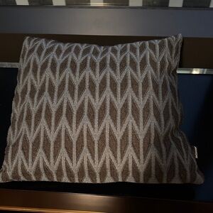 BoConcept Geometric Brown and Gray Throw Pillow